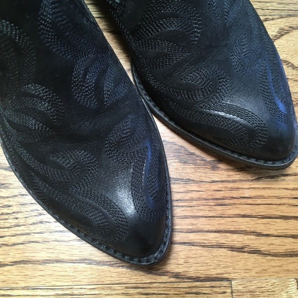 Dolce Vita Samson Black Leather Ankle Bootie 6 - Picture 3 of 7